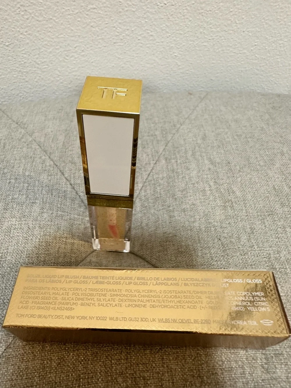 NIB Tom Ford Soleil Liquid Lip Blush Full Size 0.2 fl oz/ 6ml Limited Edition